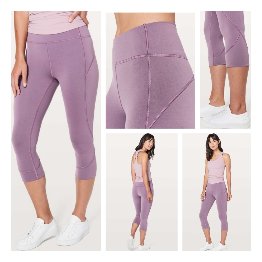 Women’s High-Rise Cropped Leggings - Dusty Lavender